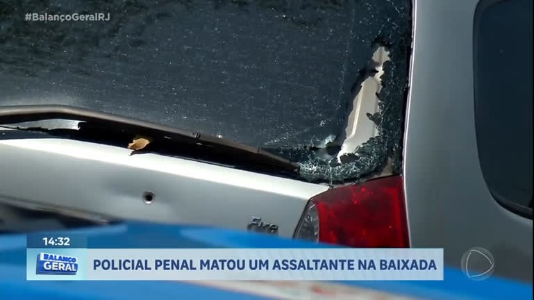 Vídeo: Criminoso é morto após tentativa de assalto contra policial penal em São João de Meriti (RJ)