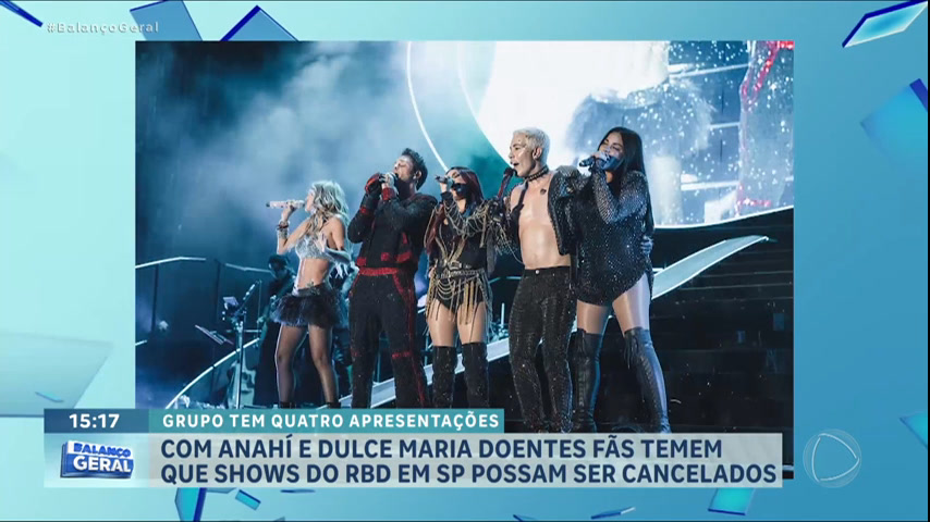 Vídeo: Anahí e Dulce Maria ficam doentes e preocupam fãs sobre possível cancelamento de show do RBD em São Paulo