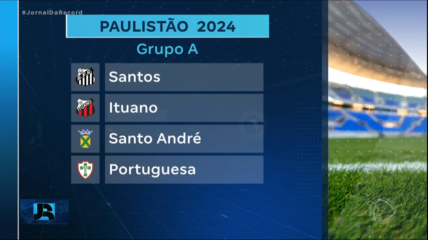 Sorteio define os adversários do Santos no Paulistão 2024