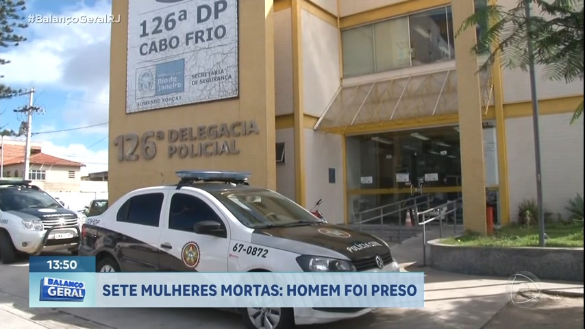 Vídeo: Homem acusado de matar 7 mulheres em MG é preso na Região dos Lagos do Rio