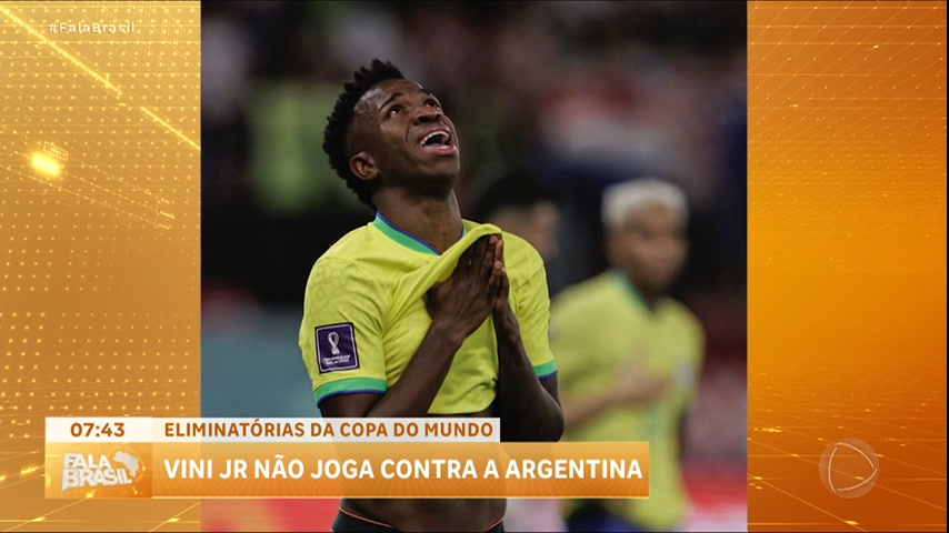 Vídeo: Fala Esporte : Vini Jr. desfalca a seleção brasileira no jogo contra a Argentina pelas Eliminatórias