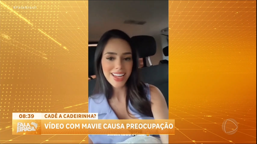 Vídeo: Bruna Biancardi é criticada ao postar vídeo da filha no carro sem cadeirinha