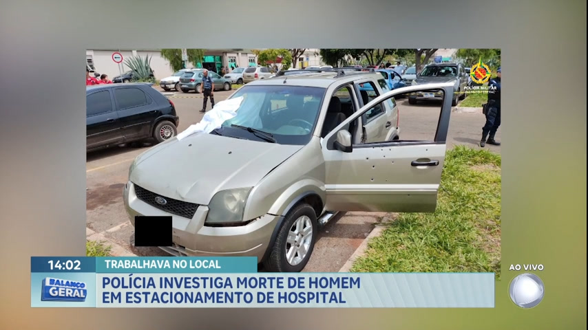 Vídeo: Homem é morto a tiros no estacionamento do Hospital de Santa Maria (DF)