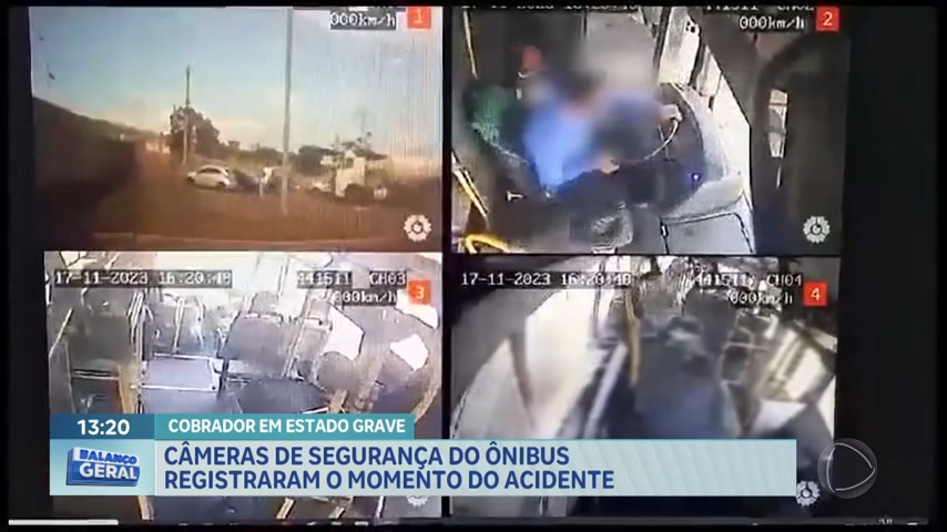 Vídeo: Câmeras de segurança do ônibus registram momento do acidente com trem