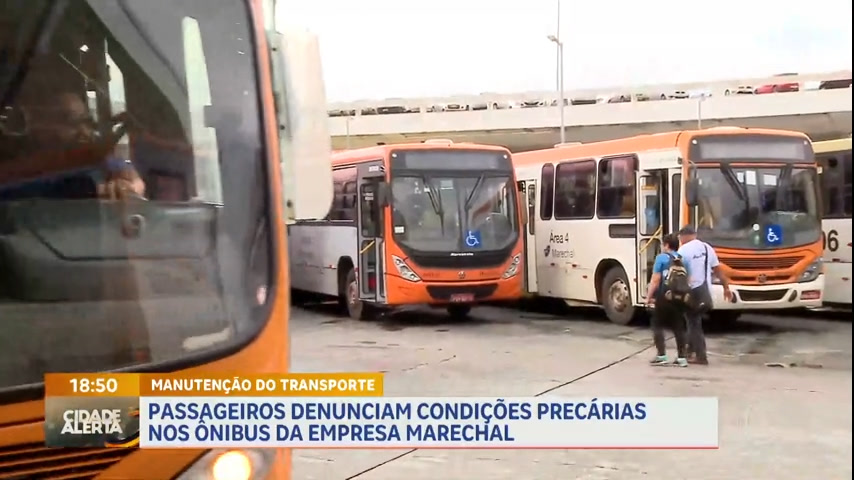 Vídeo: Passageiros denunciam condições precárias nos ônibus da Marechal