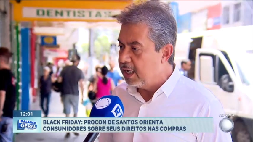 Vídeo: Procon-Santos orienta consumidores na Black Friday