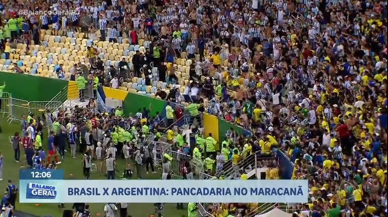 Vídeo: Torcedora argentina é presa e 11 pessoas são detidas durante confusão no Maracanã