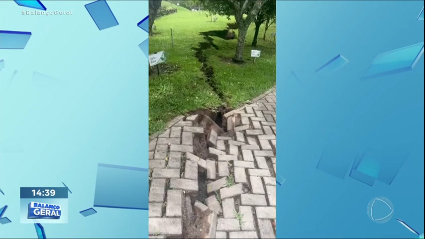 Vídeo: Bairro de Gramado (RS) é esvaziado após colapso provocar rachadura de 150 metros no chão