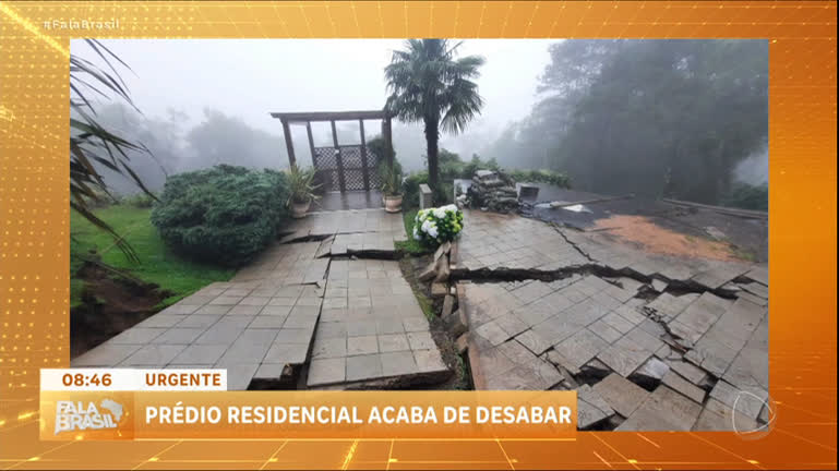 Vídeo: Prédio residencial desaba em Gramado, na serra gaúcha