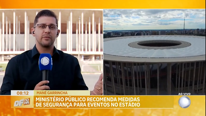 Vídeo: Ministério Público faz recomendação de medidas de segurança para eventos no Estádio Mané Garrincha