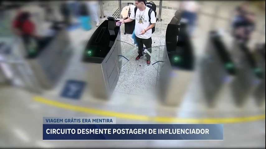 Vídeo: Imagens desmentem influenciador que postou vídeo "burlando" sistema de segurança do Aeroporto de BH