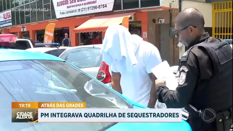 Vídeo: PM é preso após ser apontado como integrante de uma quadrilha de sequestros no Rio
