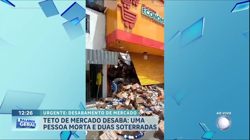 Parte do teto de restaurante que atende população de rua no Recife desaba e  deixa duas pessoas feridas, Pernambuco