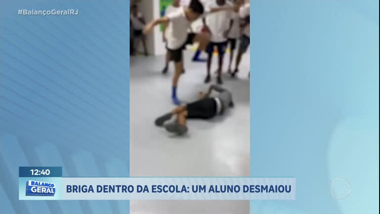 Vídeo: Menino desmaia em briga dentro de escola no Rio; vídeo registrou agressão