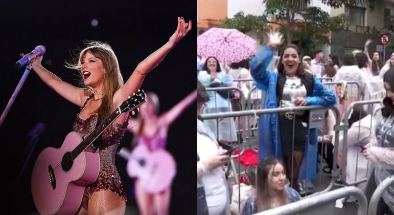 Vídeo: Fãs de Taylor Swift aguardam na fila pelo primeiro show da cantora em São Paulo