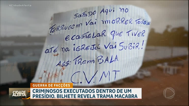 Vídeo: Guerra entre facções: criminosos são executados dentro de presídio e bilhete macabro é deixado