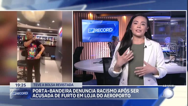 Vídeo: Porta-bandeira da Velha Guarda da Portela, denuncia racismo no Aeroporto de Brasília