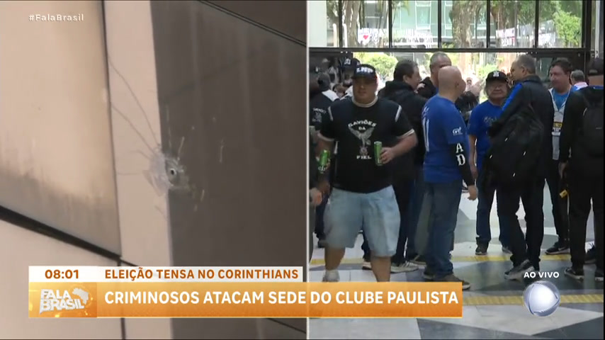 Vídeo: Fala Esporte: Sede do Corinthians é atacada com tiros e pichações