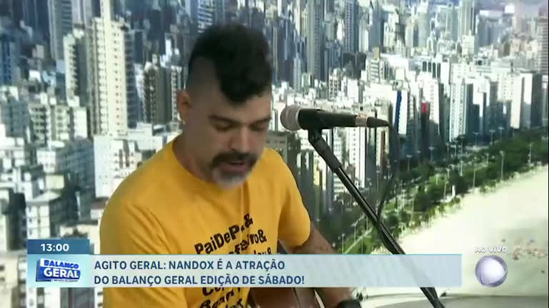 Vídeo: Cantor Fernando Borges, o Nandox, participa do Agito Geral.