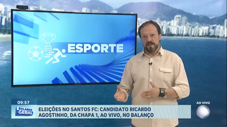 Vídeo: Eleições no Santos FC: Ricardo Agostinho é entrevistado