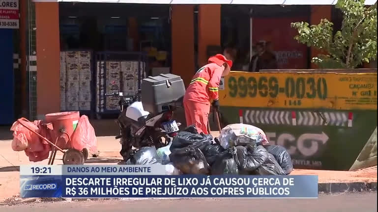 Vídeo: Descarte irregular de lixo deixa prejuízo de R$ 36 milhões ao cofre públicos