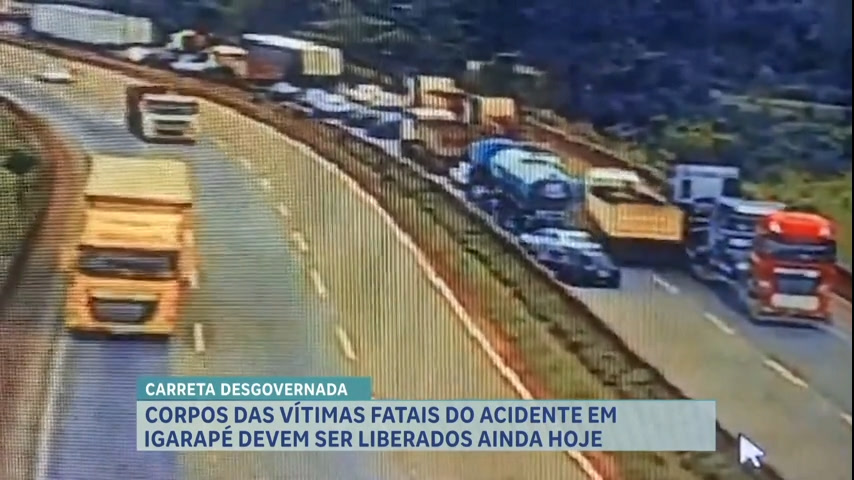 Corpos das vítimas do acidente em Igarapé (MG) devem ser liberados nesta terça (28)