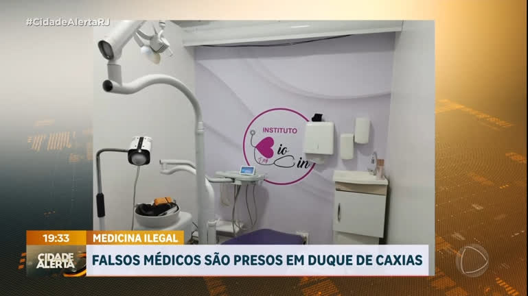 Vídeo: Polícia prende dois falsos médicos em clínicas irregulares no Rio
