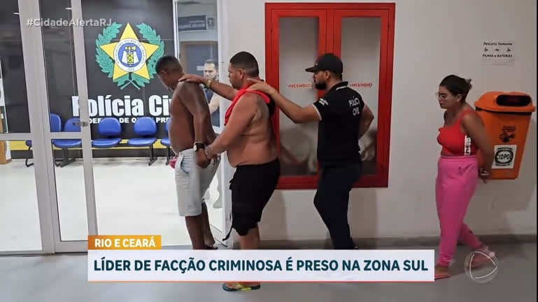 Vídeo: Chefe de facção do tráfico do Ceará é preso na zona sul