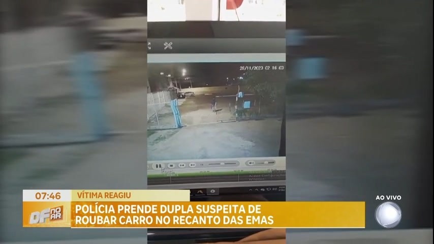 Vídeo: Homem se lança sobre o próprio carro para impedir roubo em Taguatinga (DF)