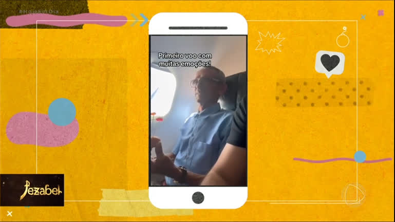 Vídeo: Idoso bomba nas redes com sua felicidade ao andar de avião pela primeira vez