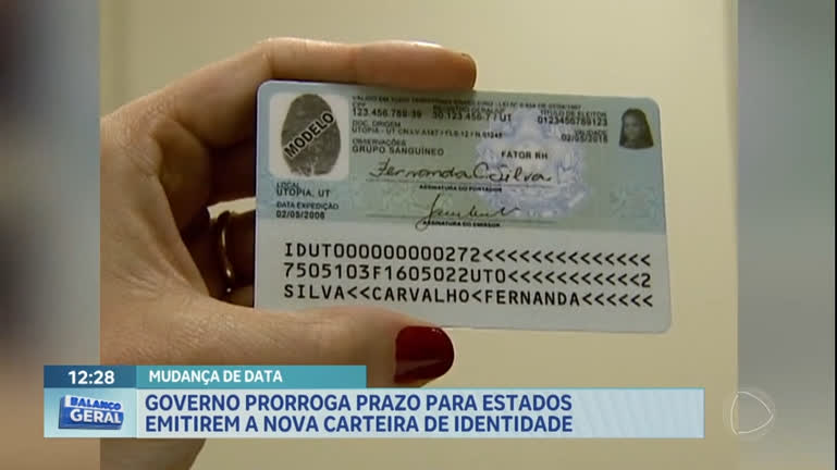 Vídeo: Governo prorroga prazo para estados emitirem nova carteira de identidade