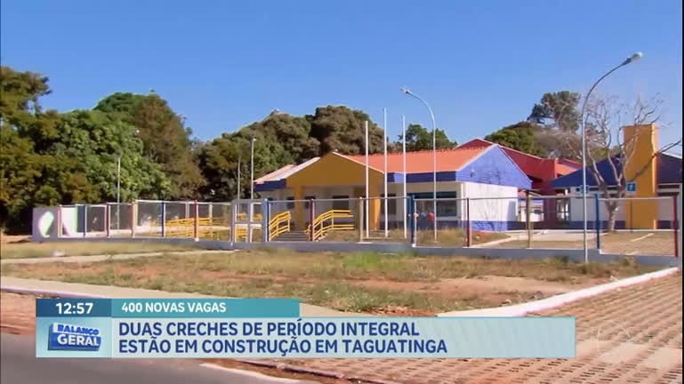 Vídeo: Duas creches de período integral estão em construção em Taguatinga