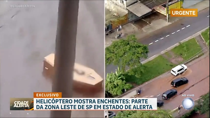 Vídeo: Moradores de Carapicuíba (SP) filmam caixão sendo arrastado durante enchente