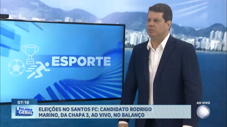 Vídeo: Eleições no Santos FC: Rodrigo Marino é entrevistado
