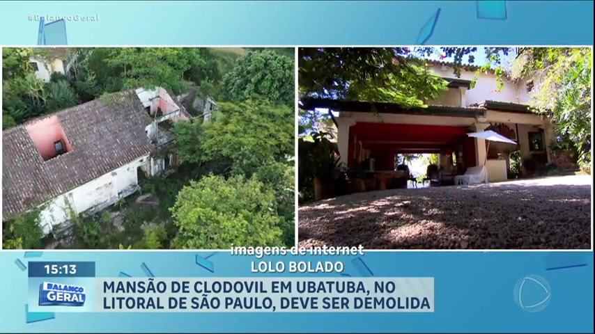 Vídeo: Mansão de Clodovil em Ubatuba, litoral paulista, deve ser demolida