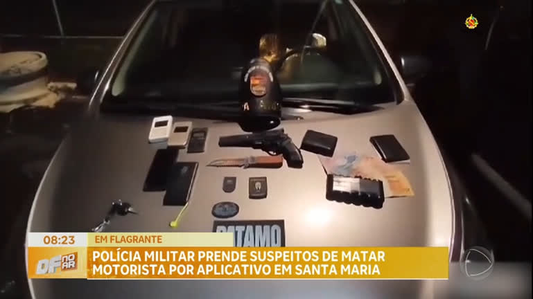 Vídeo: Polícia Militar prende suspeitos de matar motorista por aplicativo em Santa Maria (DF)