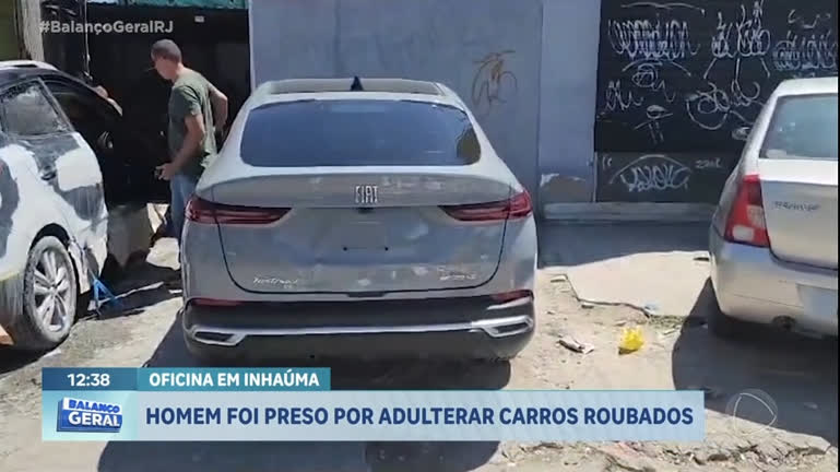 Vídeo: Homem suspeito de adulterar carros em oficina é preso na zona norte do Rio