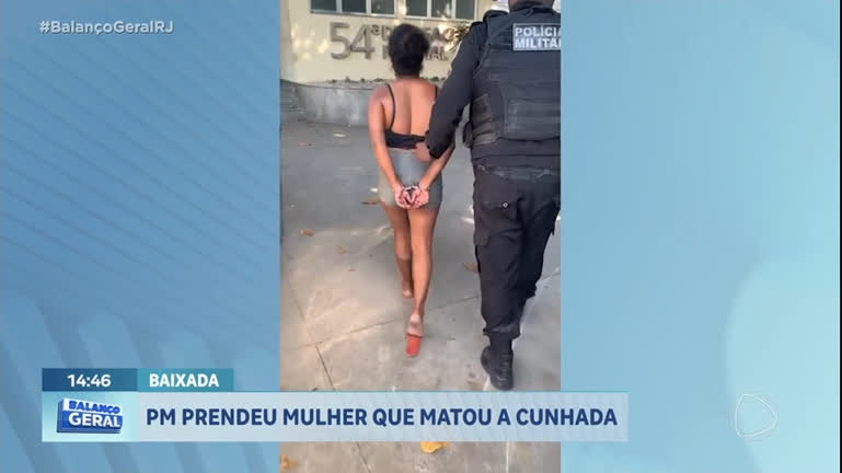 Vídeo: Mulher condenada por matar cunhada com óleo quente é presa no Rio