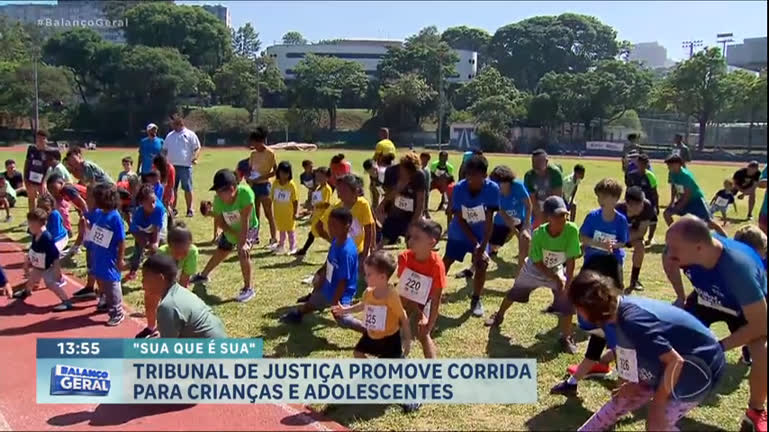 Vídeo: Tribunal de Justiça de SP promove corrida para crianças que moram em casas de acolhimento