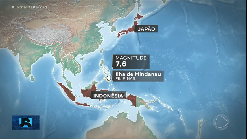 Vídeo: Alerta de tsunami é emitido após terremoto atingir as Filipinas