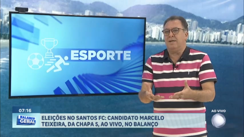Vídeo: Eleições no Santos FC: Marcelo Teixeira é entrevistado