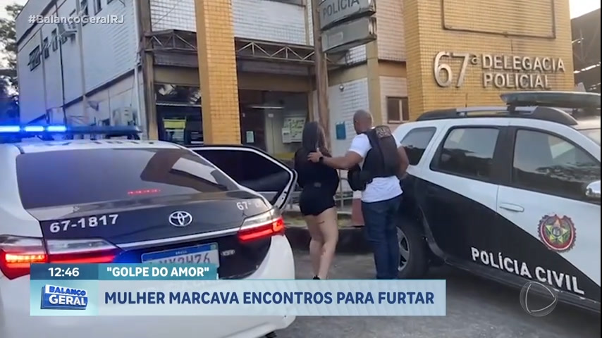 Vídeo: Mulher é presa por marcar encontros pela internet para furtar homens no Rio