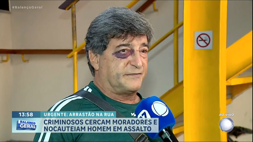 Vídeo: Exclusivo: Idoso nocauteado durante arrastão em Copacabana, no Rio, fala com Balanço Geral