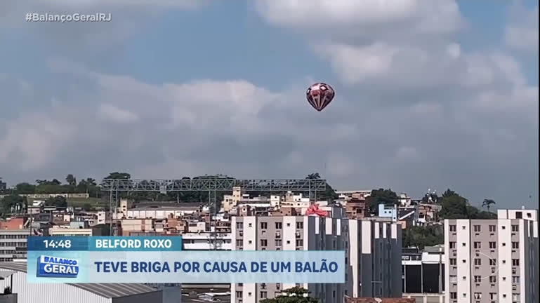 Vídeo: Homens brigam por causa de balão em Belford Roxo (RJ)