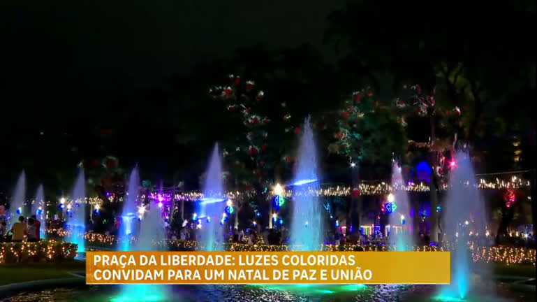 Vídeo: Belo Horizonte tem vários pontos enfeitados com luzes coloridas para o fim de ano