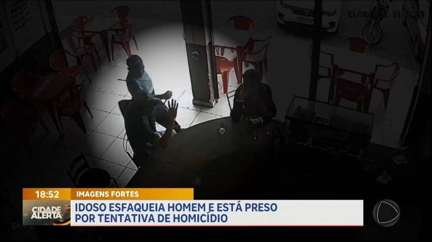 Vídeo: Idoso é preso em Taguatinga suspeito de tentativa de homicídio