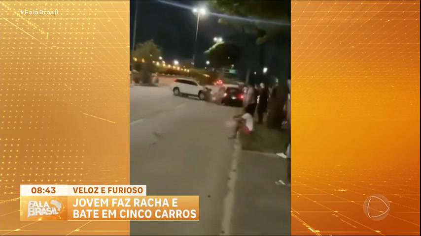 Vídeo: Jovem é preso após bater carro enquanto fazia manobra arriscada no litoral paulista
