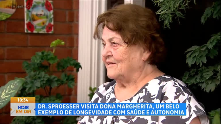 Vídeo: Doutor Visita : Margherita é exemplo de longevidade, com saúde e autonomia