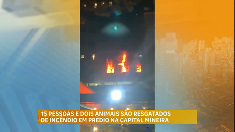 Vídeo: Incêndio atinge prédio na região central de Belo Horizonte