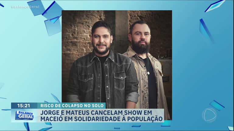Vídeo: Jorge e Mateus cancelam show em Maceió (AL): "Não é momento de festejar"